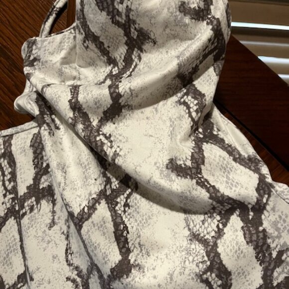 Unique Print Dress with Mask Sew in - Picture 3 of 3